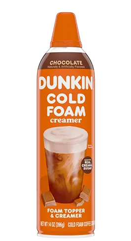 Dunkin'® Chocolate Cold Foam Creamer.