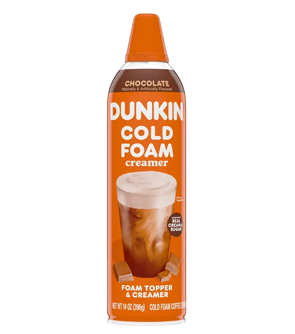 Dunkin'® Chocolate Cold Foam Creamer.