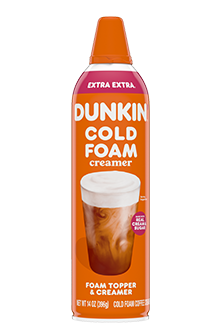 Dunkin'® Extra Extra® Cold Foam Creamer.