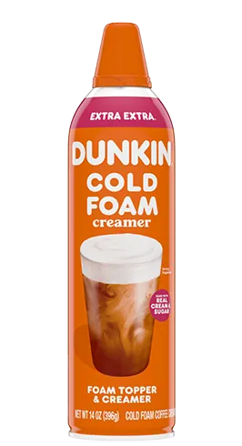 Dunkin'® Extra Extra® Cold Foam Creamer.